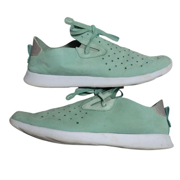 Nurture Jaquee Perforated Suede Sneakers Lotus Green SZ 7.5 - Picture 5 of 10